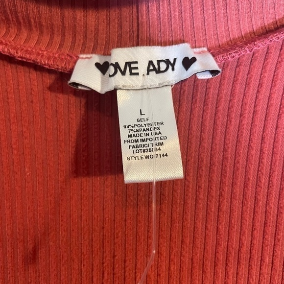 LOVE Ady NECK CUTOUT RIB KNIT DRESS - Picture 8 of 8